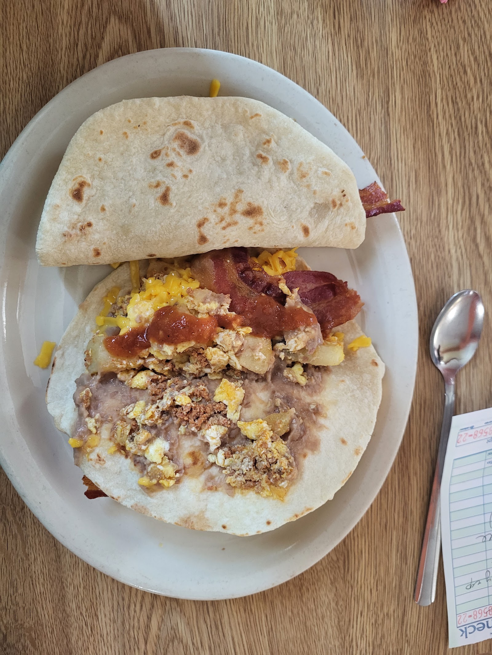 Homestyle Mexican dish served at Emmys Mexican Food