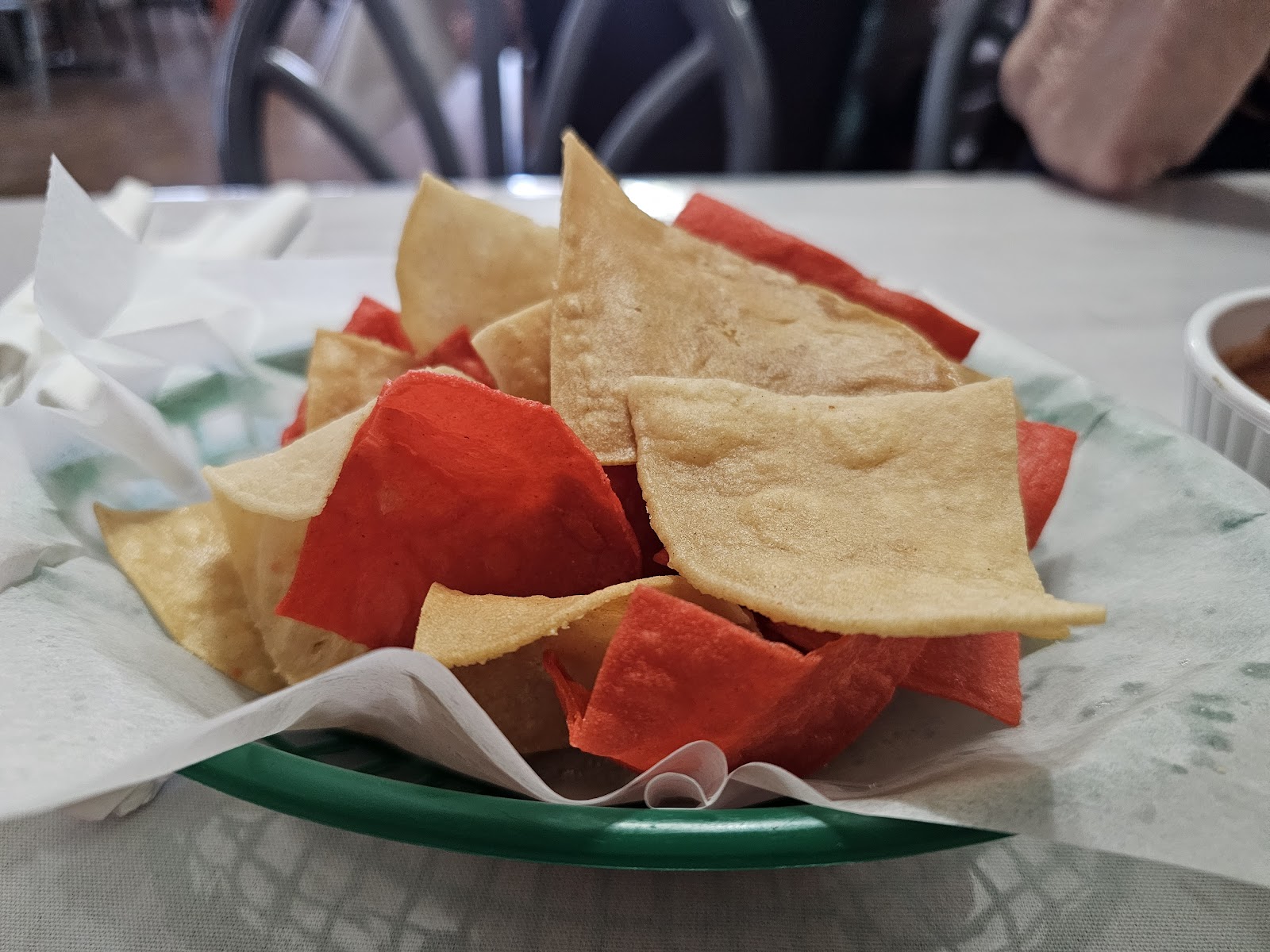 Fajitas with homemade tortillas at Emmys Mexican Food
